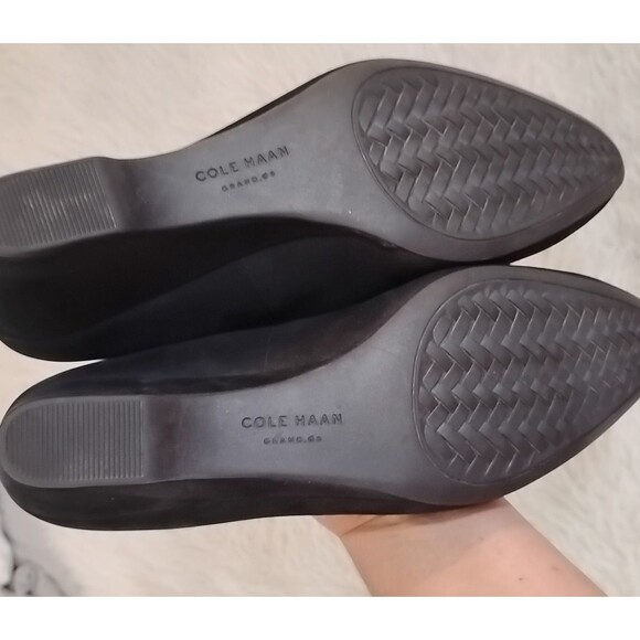 Cole Haan Womens 11 B Black Saude Wedge Heels Slip On 2.5 Heels - Picture 9 of 9